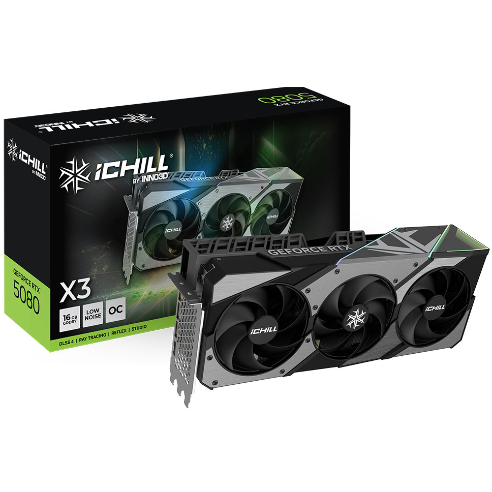 Grafička kartica INNO3D iChill GeForce RTX 5080 X3 V2 NVIDIA 16 GB GDDR7-2