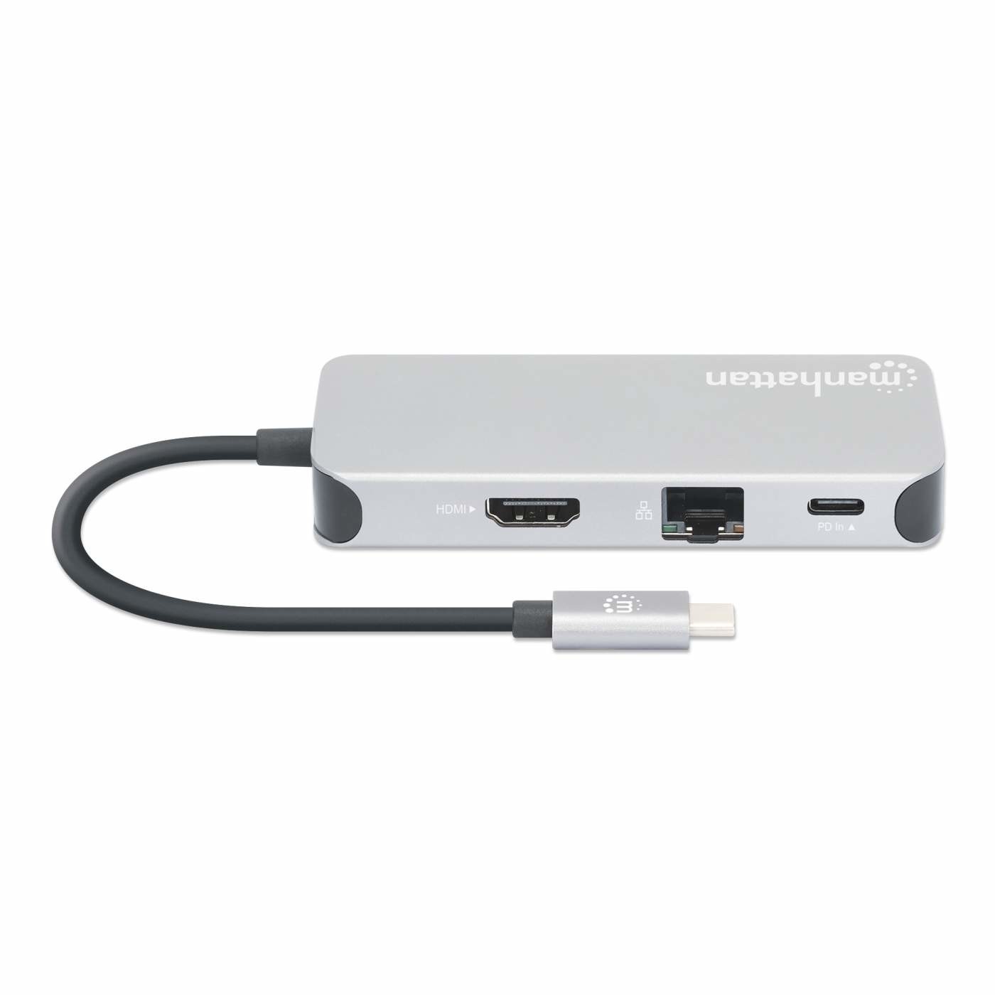 USB-C Dock/Hub MANHATTAN s čitačem kartica (6 portova Ethernet, HDMI, 3x USB-A, USB-C, 10W PD)-7