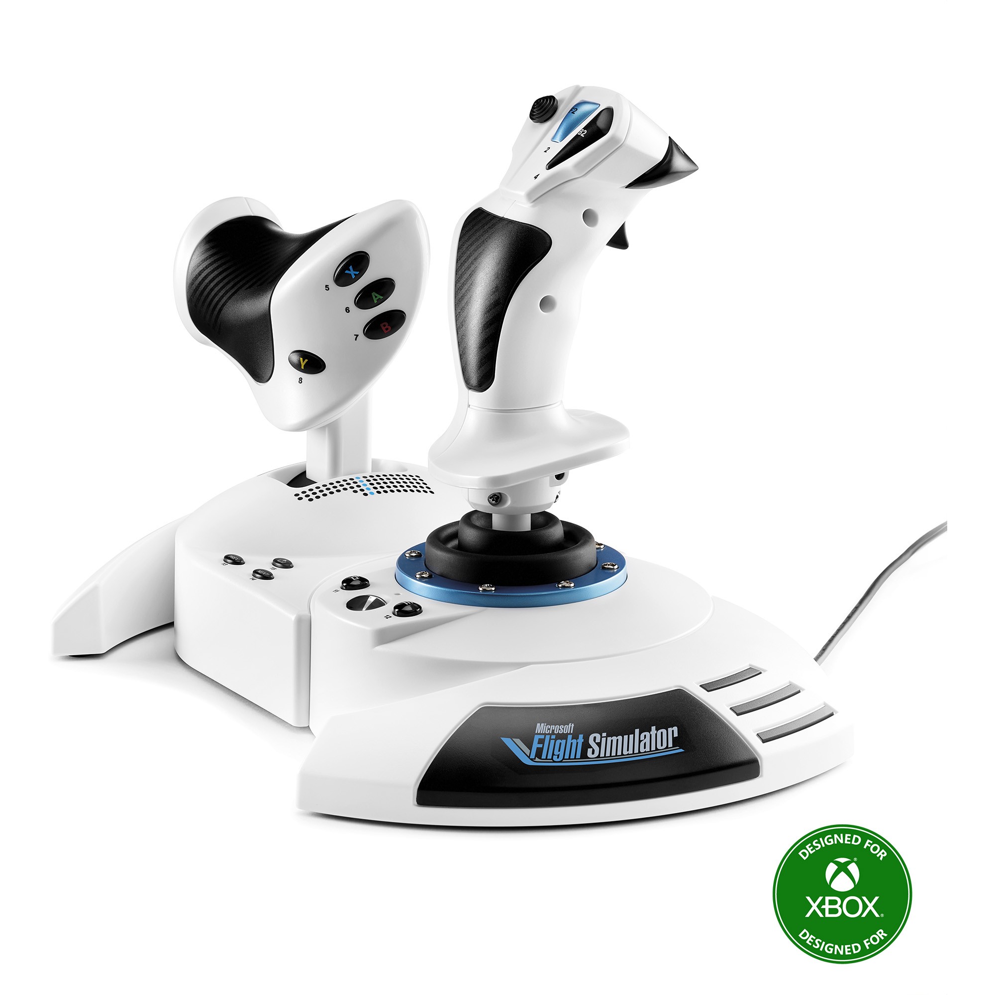 Joystick THRUSTMASTER T.Flight Hotas One Microsoft Flight Simulator Edition Black, White USB + engine control lever-0