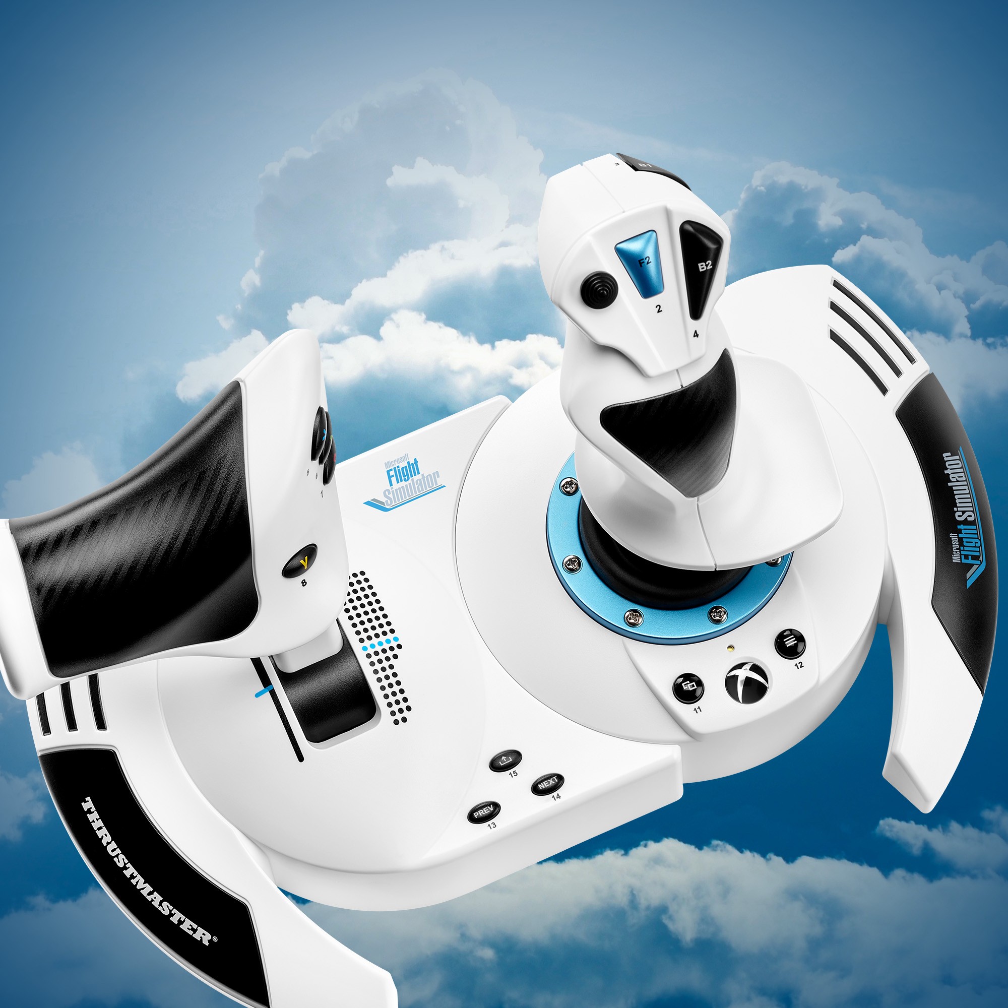 Joystick THRUSTMASTER T.Flight Hotas One Microsoft Flight Simulator Edition Black, White USB + engine control lever-2
