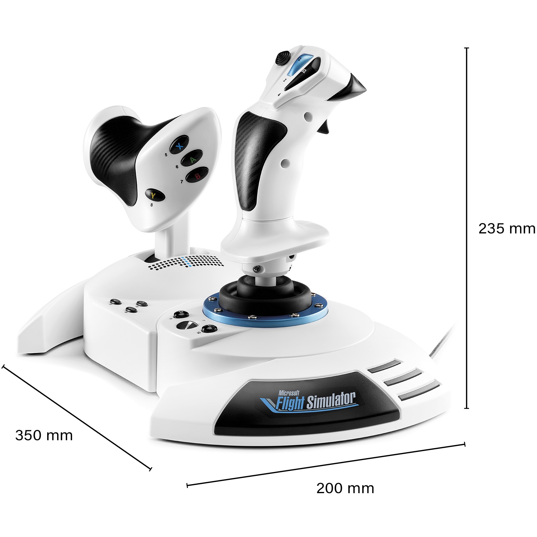 Joystick THRUSTMASTER T.Flight Hotas One Microsoft Flight Simulator Edition Black, White USB + engine control lever-8