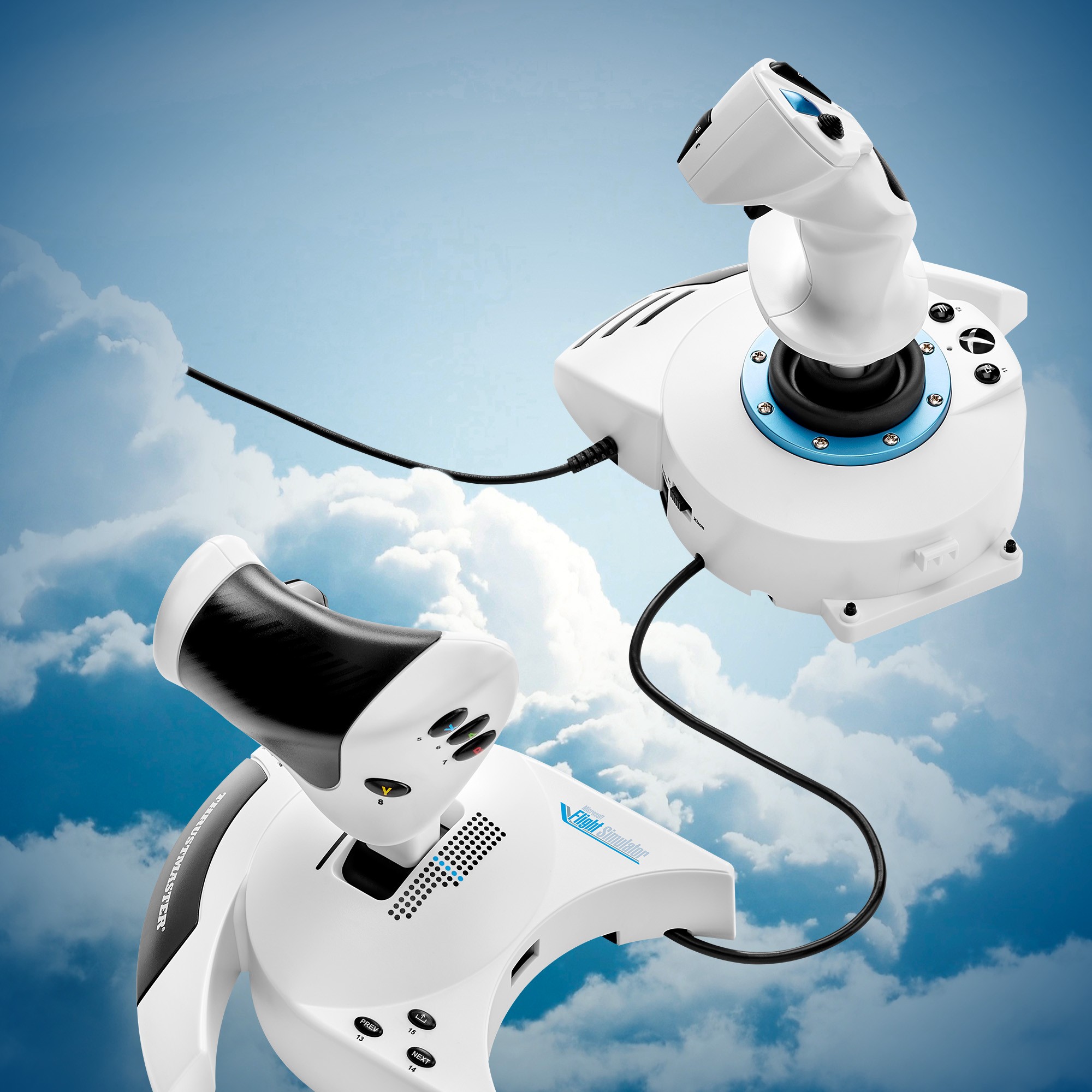 Joystick THRUSTMASTER T.Flight Hotas One Microsoft Flight Simulator Edition Black, White USB + engine control lever-11