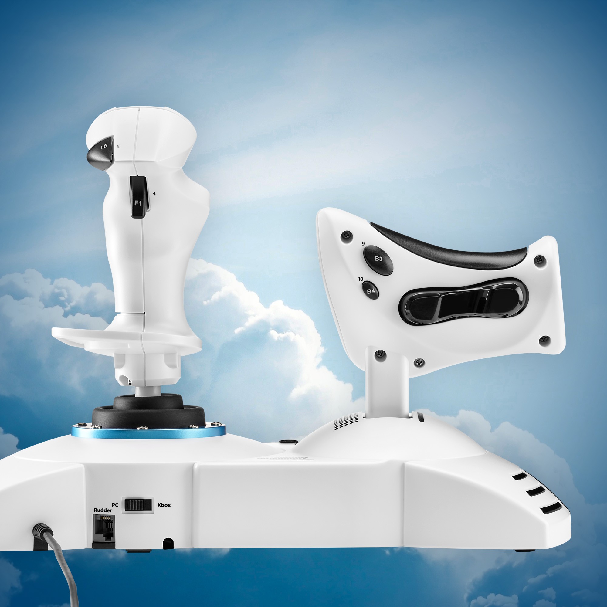 Joystick THRUSTMASTER T.Flight Hotas One Microsoft Flight Simulator Edition Black, White USB + engine control lever-12