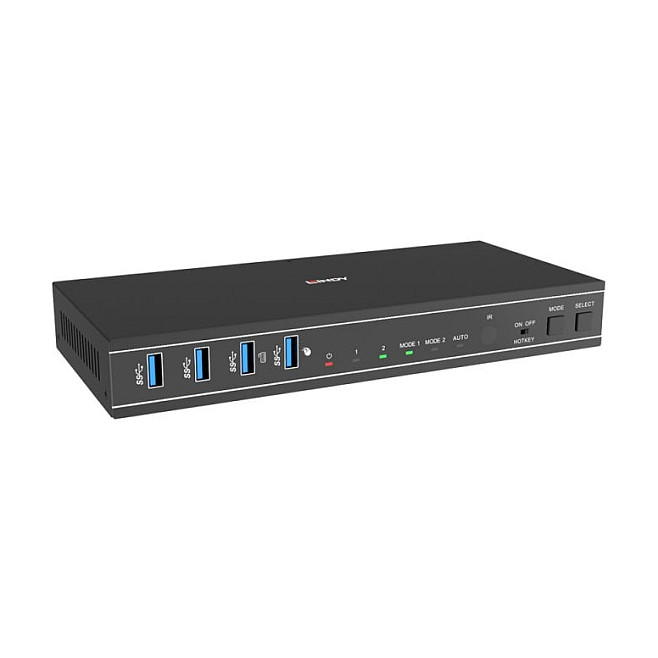 KVM Switch LINDY 2 Port Dual Head (HDMI, 4K@60Hz, USB 3.0)-2
