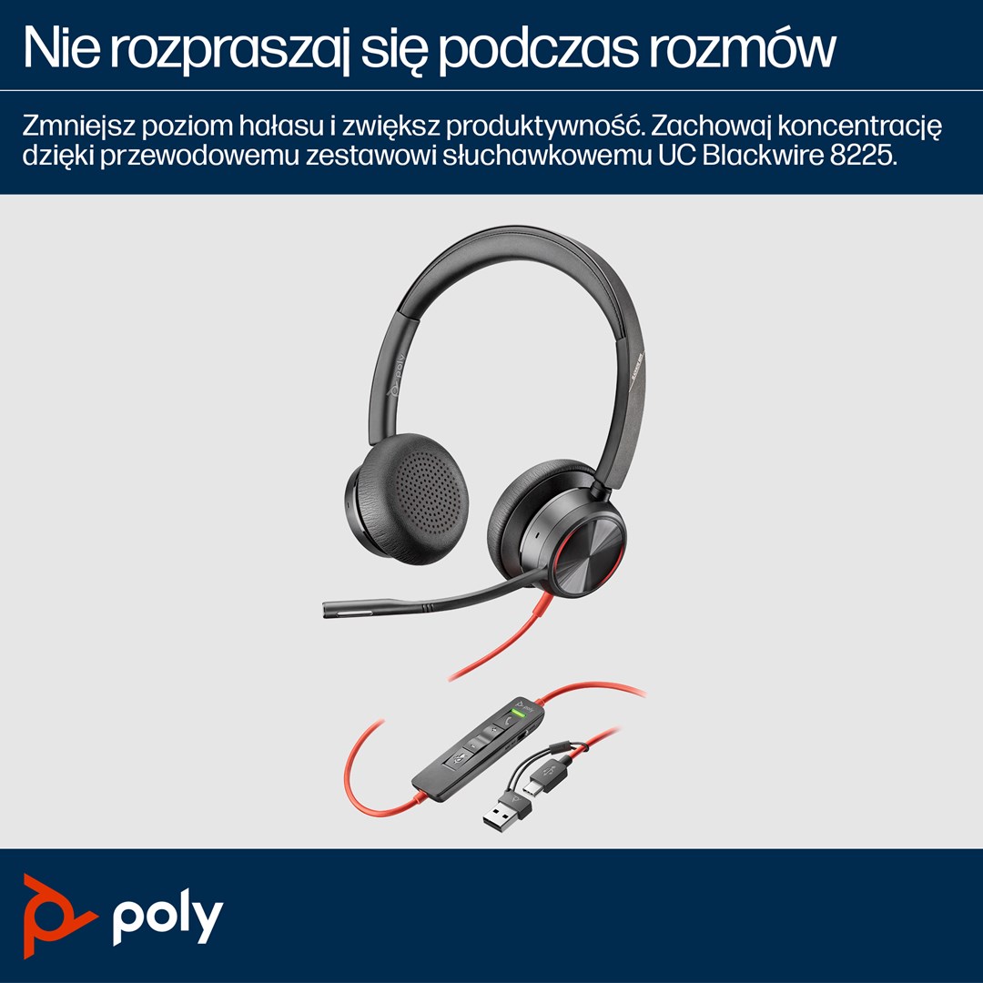 Slušalice HP Poly Blackwire 8225 (Stereo, USB-C, ANC, MS Teams Certified)-4
