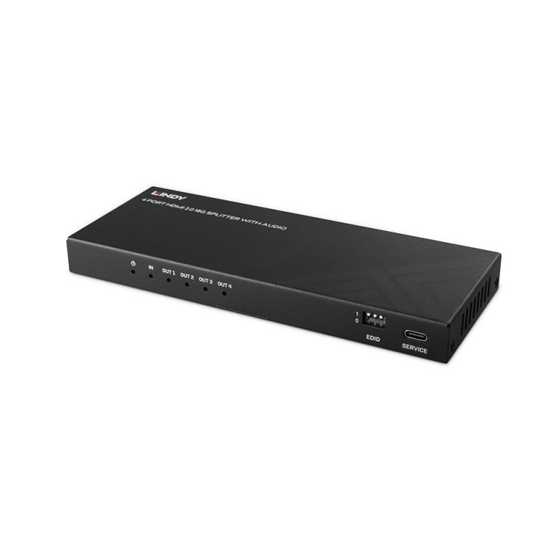 HDMI Splitter LINDY 4-portni 8K60 s Audio Ekstrakcijom (HDMI 2.1, HDR, HDCP 2.3)-0