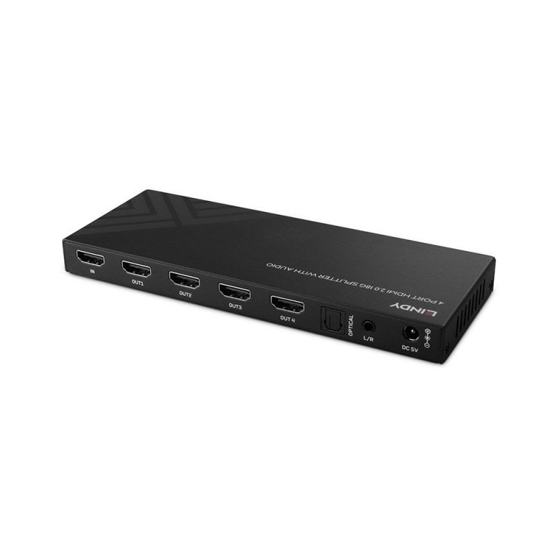 HDMI Splitter LINDY 4-portni 8K60 s Audio Ekstrakcijom (HDMI 2.1, HDR, HDCP 2.3)-1