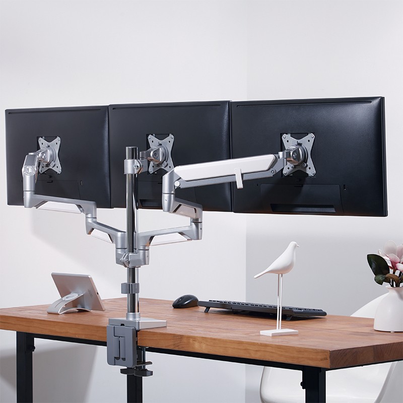Monitor mount Logilink BP0090 68.6 cm (27") Desk Silver-4