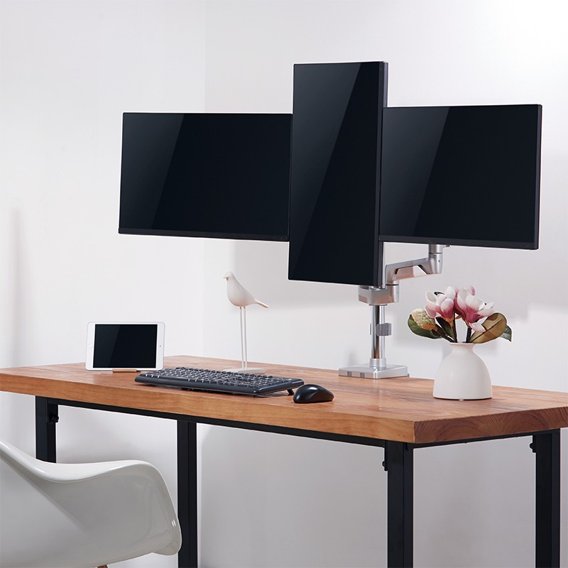 Monitor mount Logilink BP0090 68.6 cm (27") Desk Silver-5