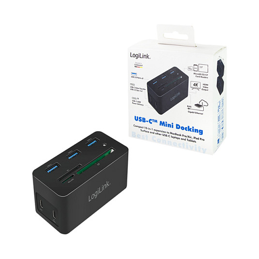 Docking stanica LOGILINK UA0370 (USB-C)-8