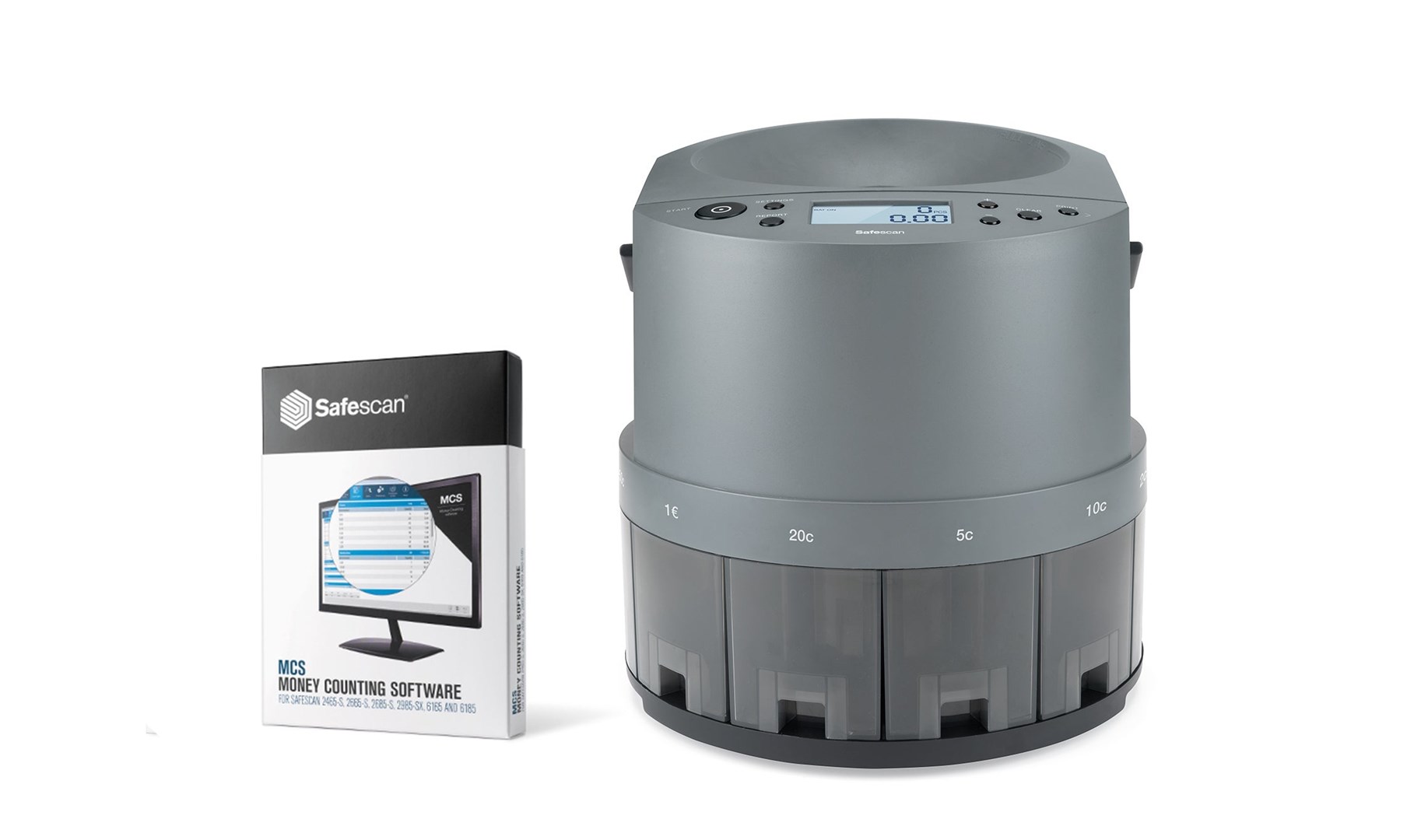 Brojač kovanica SAFESCAN 1450 (Sivi)-6