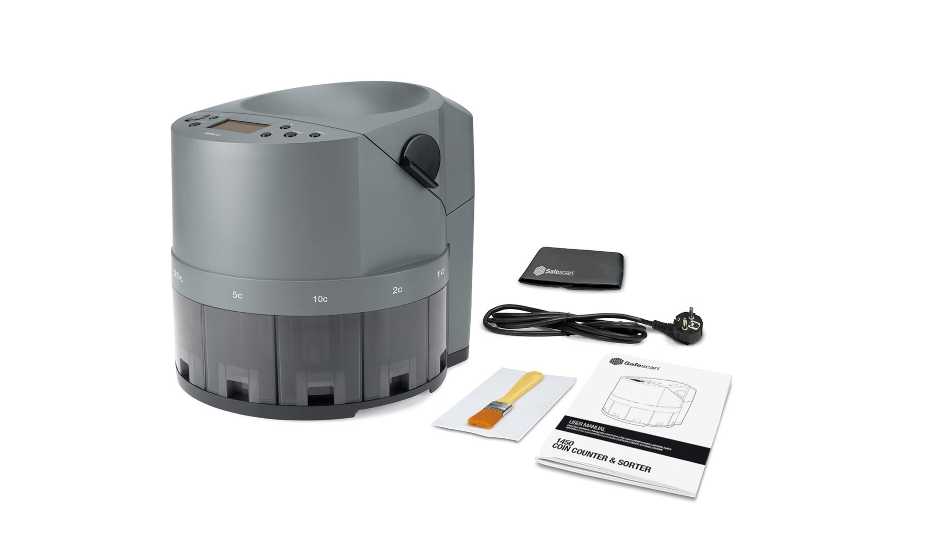Brojač kovanica SAFESCAN 1450 (Sivi)-9