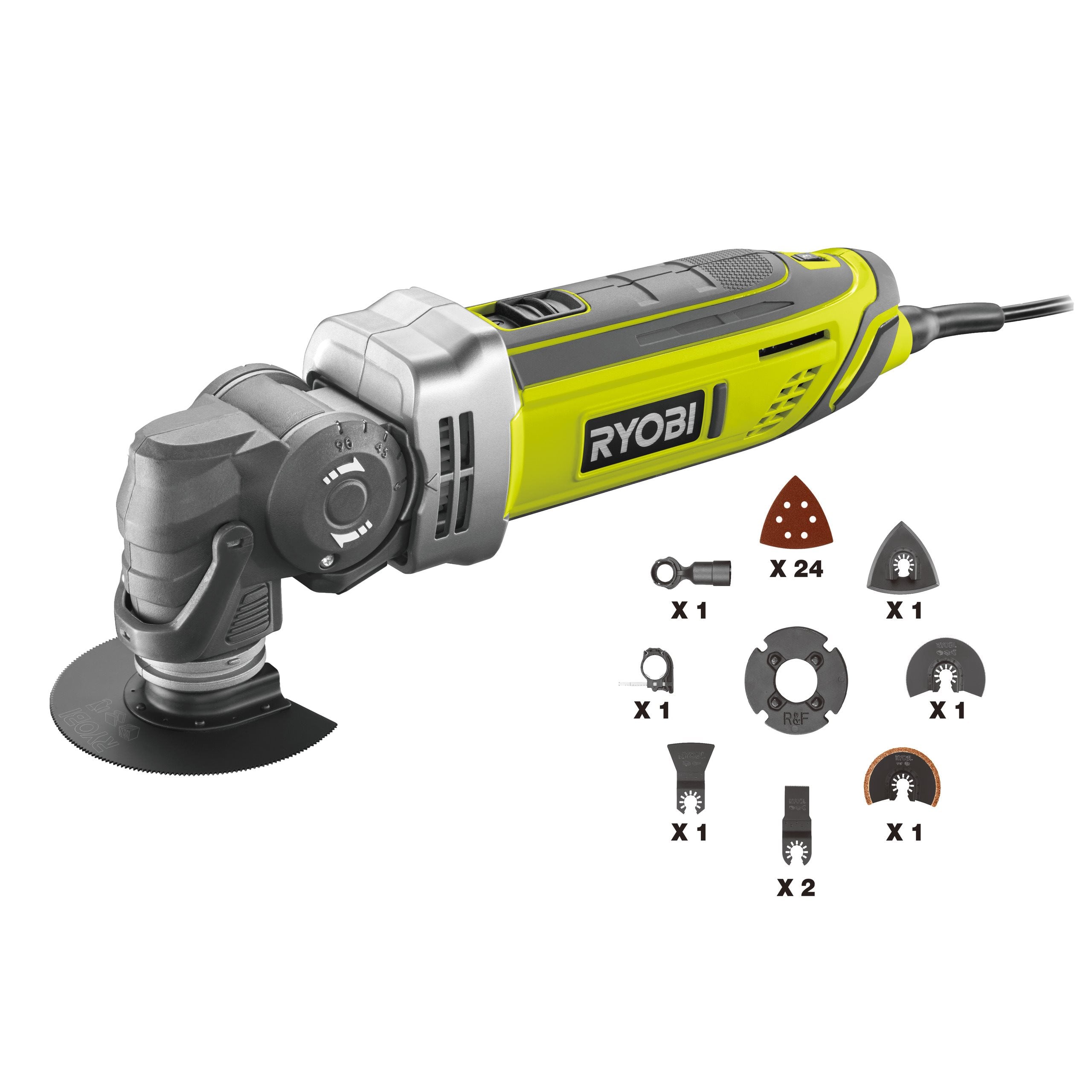 Višenamjenski alat RYOBI RMT300-SA (300W, 10.000-22.000 o/min, set pribora)-2