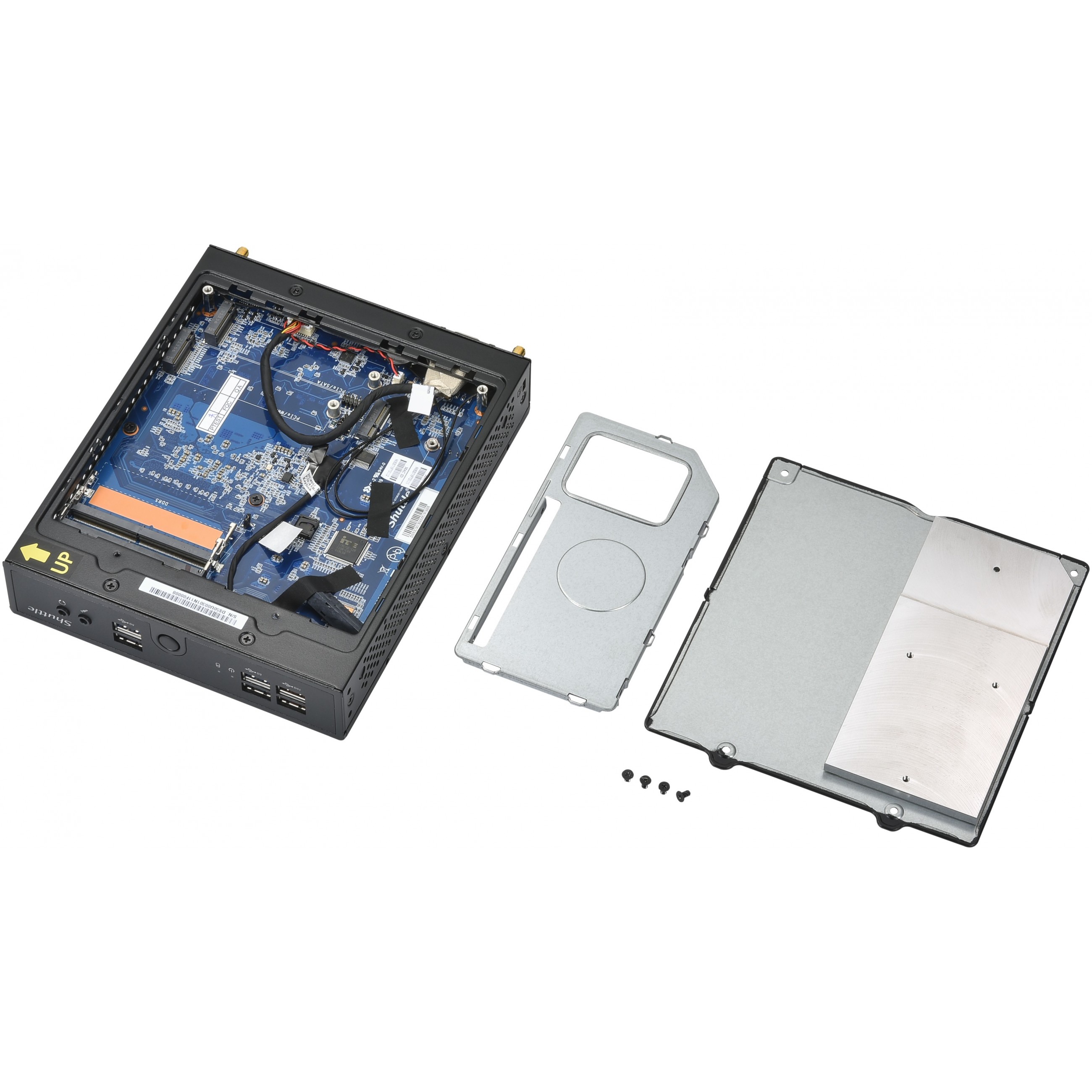 Barebone Shuttle XPC slim DS50U (Intel Celeron 7305, 2x LAN, HDMI, DP, VGA, fanless)-7
