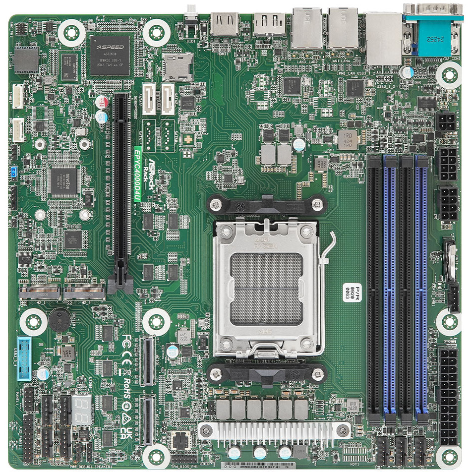Motherboard ASROCK EPYC4000D4U KNOLL3 X300 Socket AM5 micro ATX-0