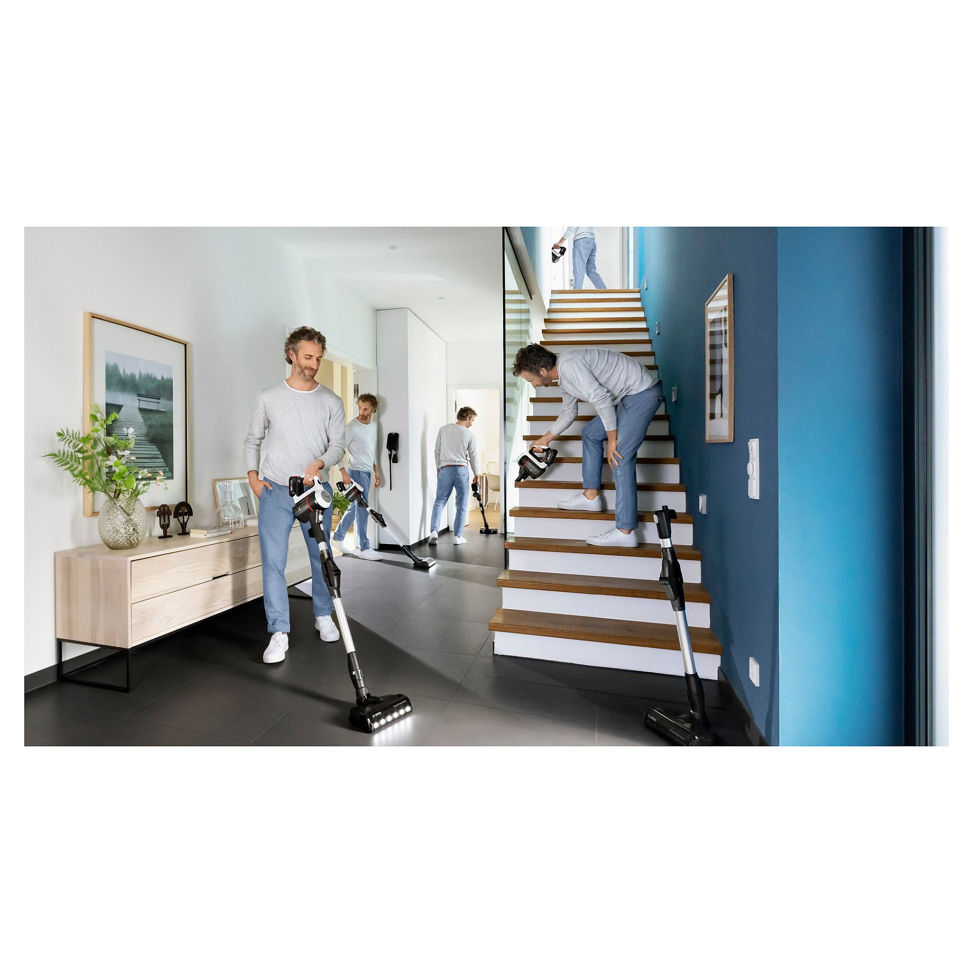 Usisavač BOSCH BSS711W stick vacuum/electric broom (0.3 L, bežični, crna, srebrna, bijela)-10