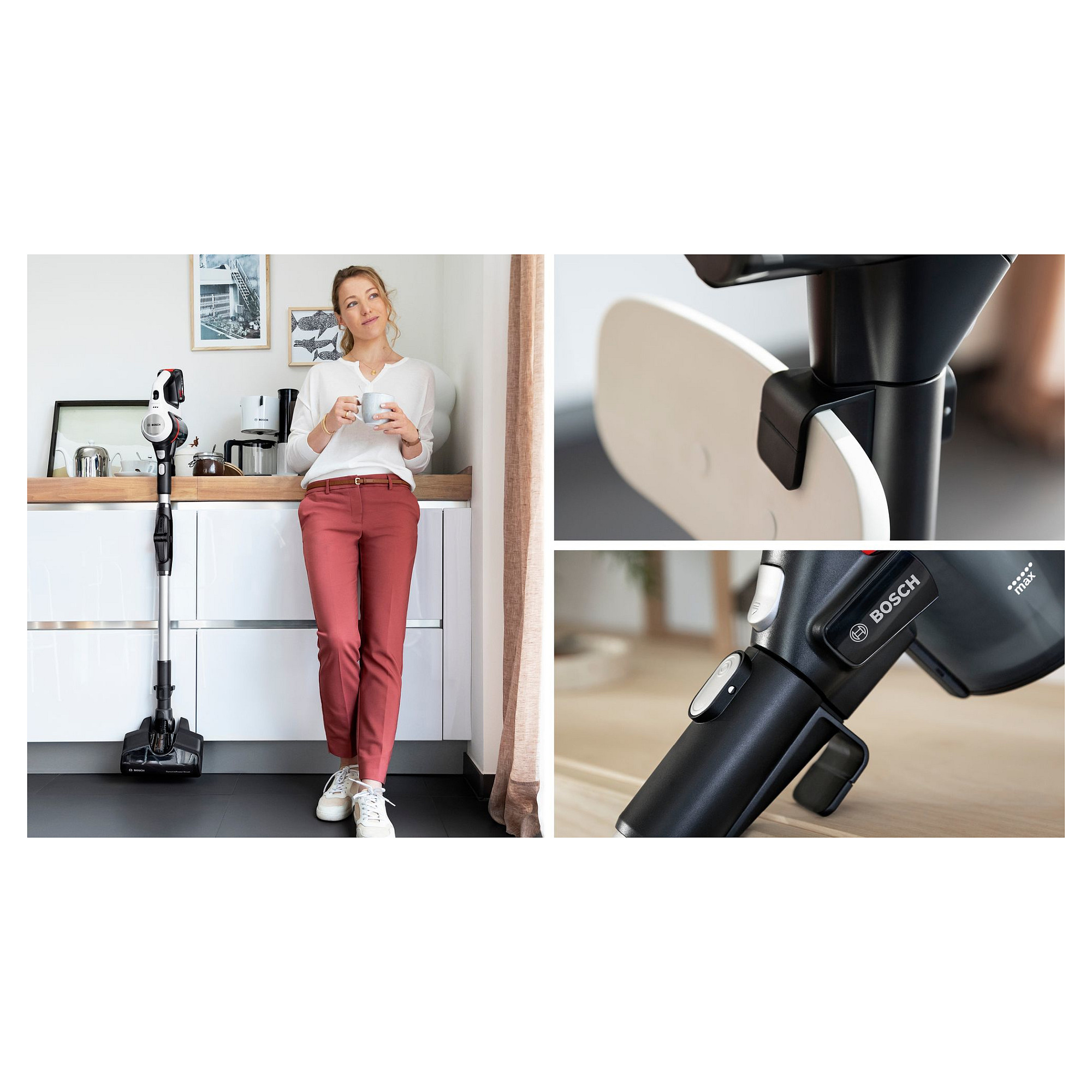 Usisavač BOSCH BSS711W stick vacuum/electric broom (0.3 L, bežični, crna, srebrna, bijela)-13