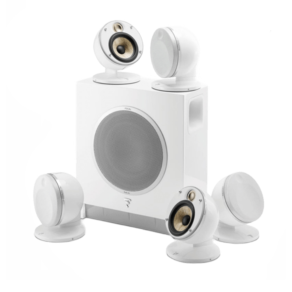 Set zvučnika FOCAL Dome Flax pack 5.1 +  Sub Air subwoofer white-0