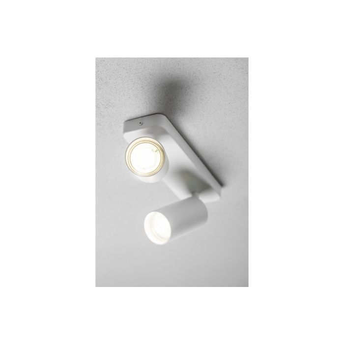 Stropna lampa GTV SANTO BIS GU10 max. 2×20 W IP20, bijela, OS-SAN20WOK2B-10-3