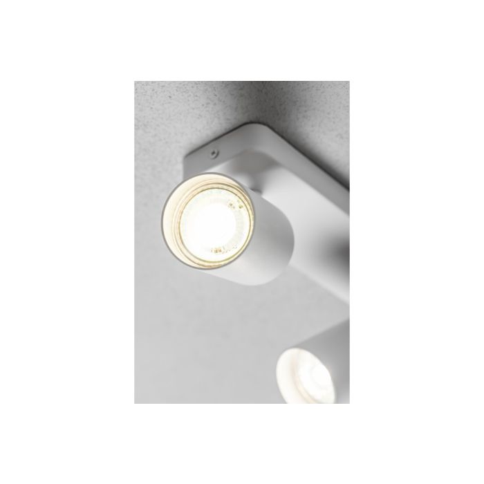 Stropna lampa GTV SANTO BIS GU10 max. 2×20 W IP20, bijela, OS-SAN20WOK2B-10-1