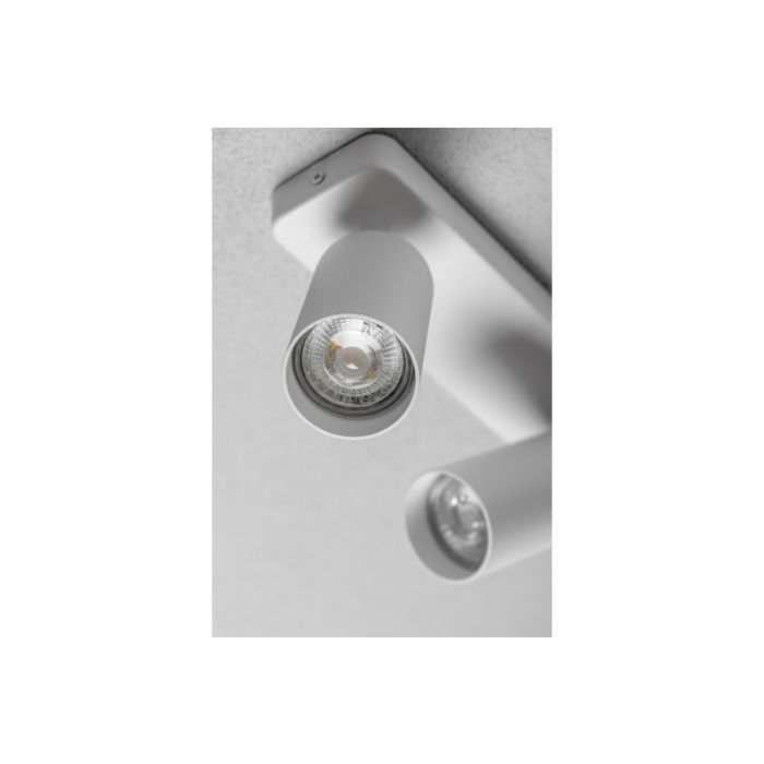 Stropna lampa GTV SANTO BIS GU10 max. 2×20 W IP20, bijela, OS-SAN20WOK2B-10-2