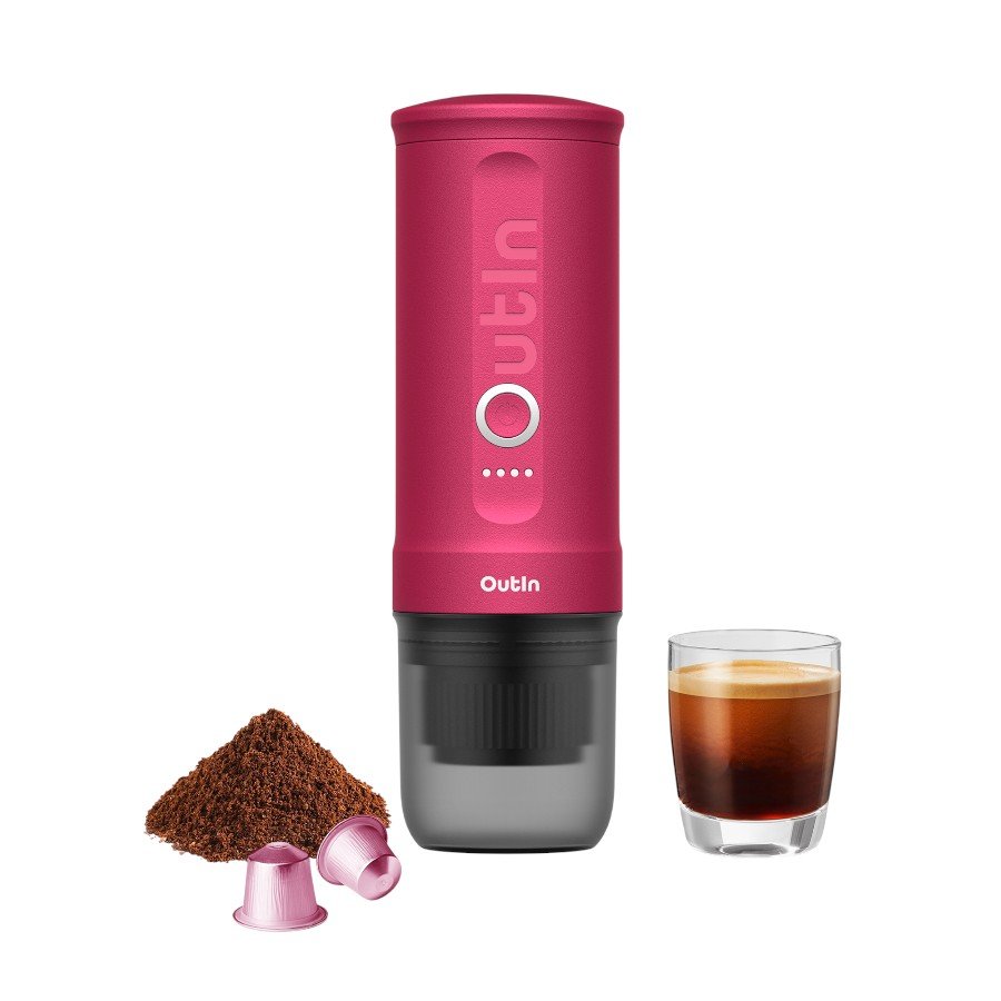 Prijenosni aparat za kavu OUTIN Nano OTEM-01 (Crimson Red)-1