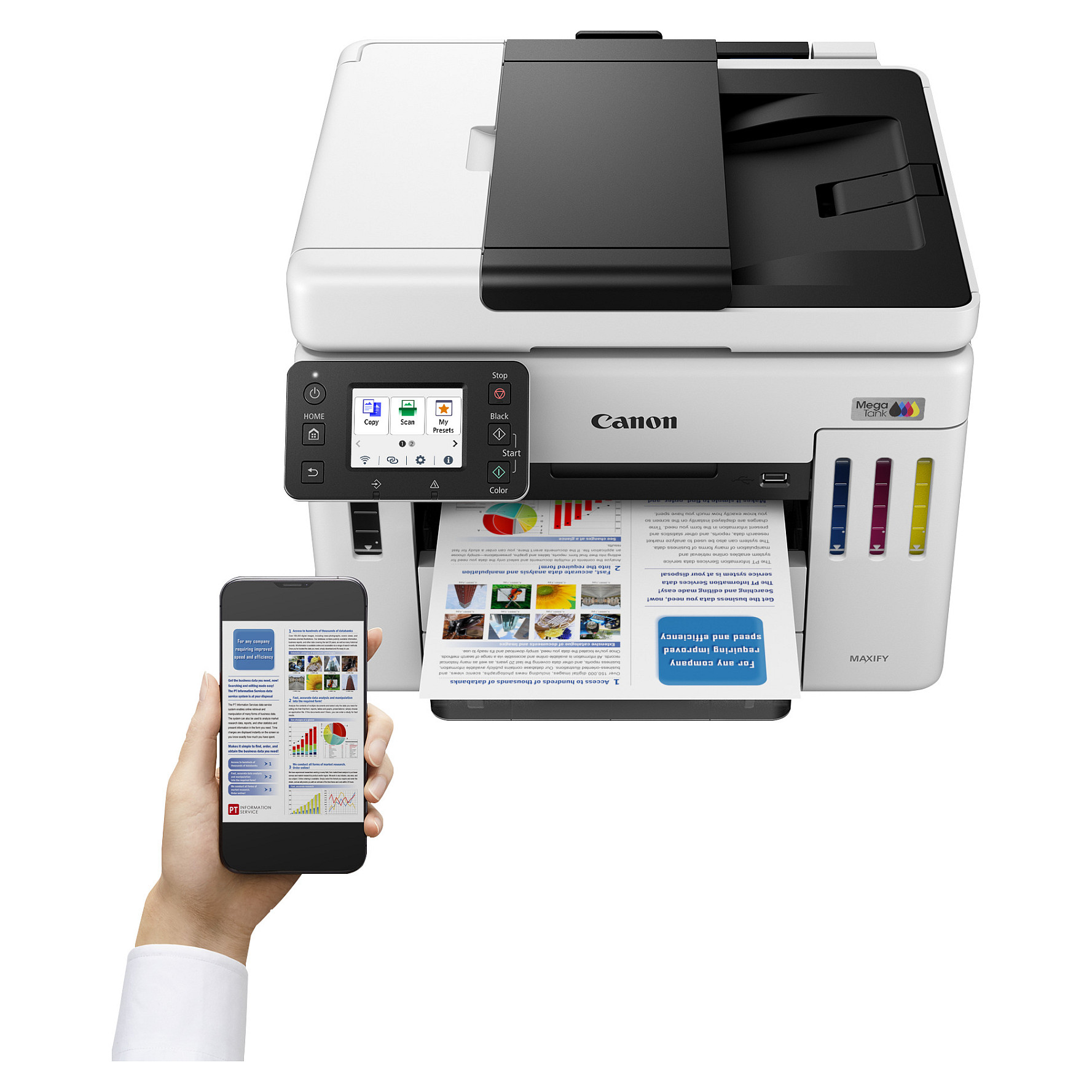 A4 CANON MAXIFY GX 7150 (inkjet, 600 x 1200 dpi, Wi-Fi)-22