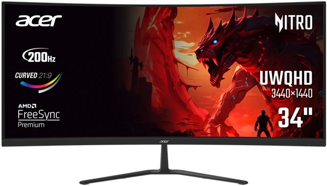 Monitor ACER Nitro ED340 WQHD 34'' 200Hz-1