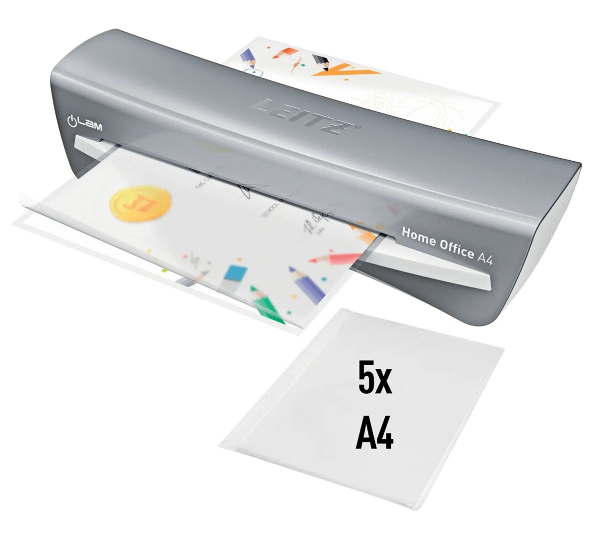 Laminator LEITZ iLAM Home Office A4 (vrući, sivi)-3