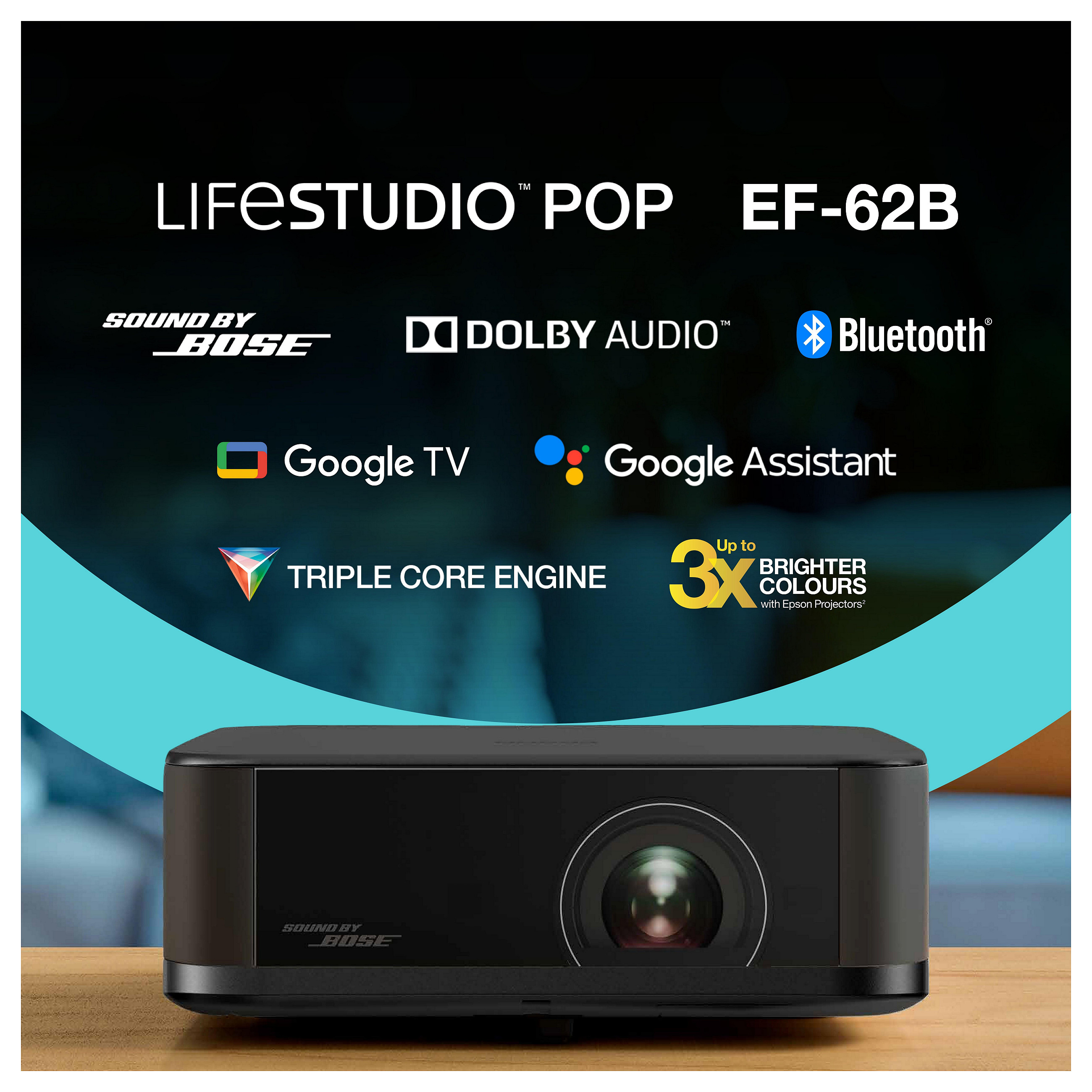 Projektor EPSON EF-62B 4K PRO-UHD 3LCD Metallic Black-3