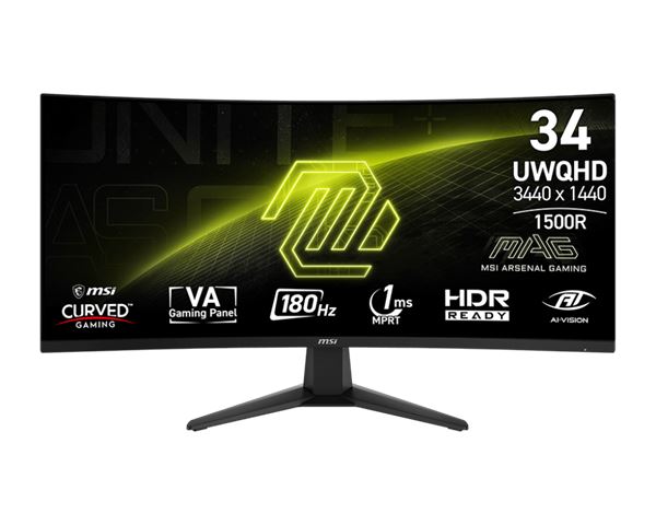 Monitor MSI MAG 346CQ 34" (3440×1440, 175Hz, QD-OLED)-0