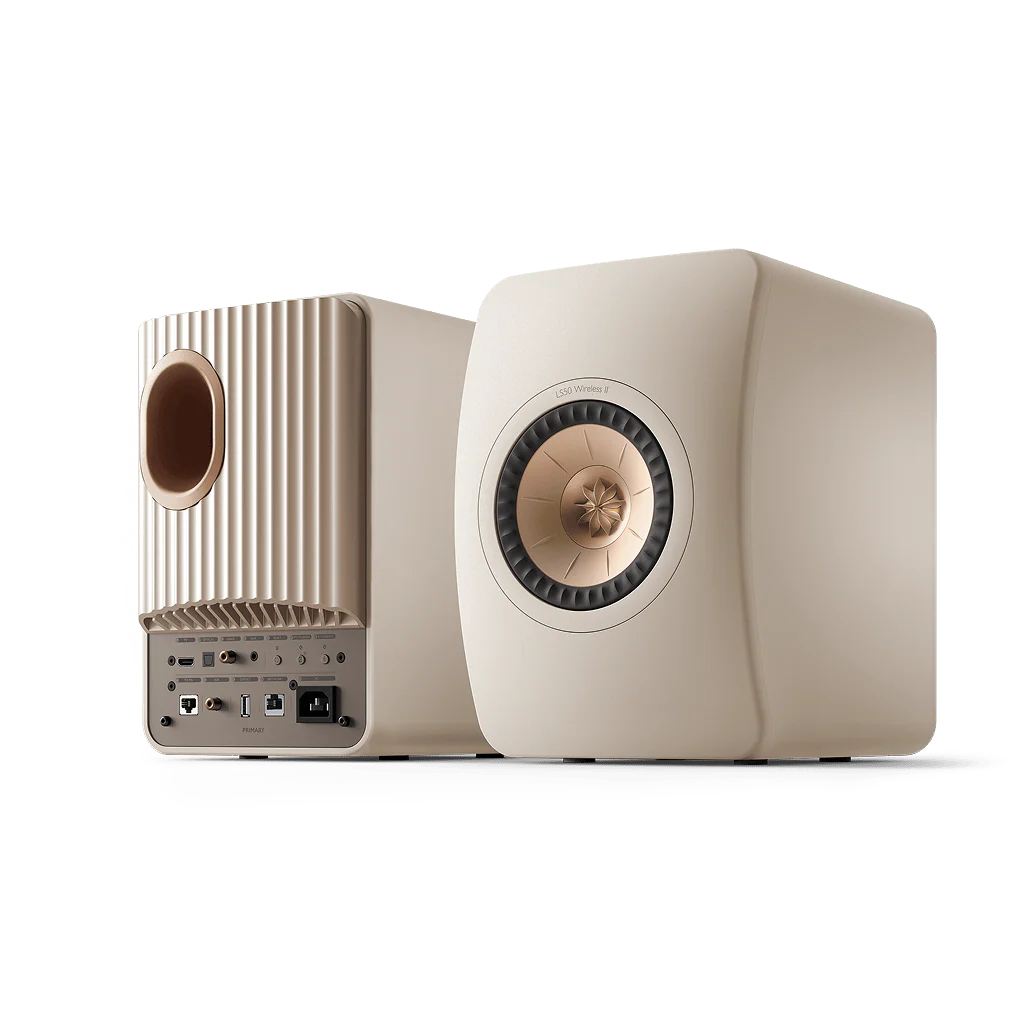 Zvučnici KEF LS50 Wireless II bežični Sand Shell (par)-0