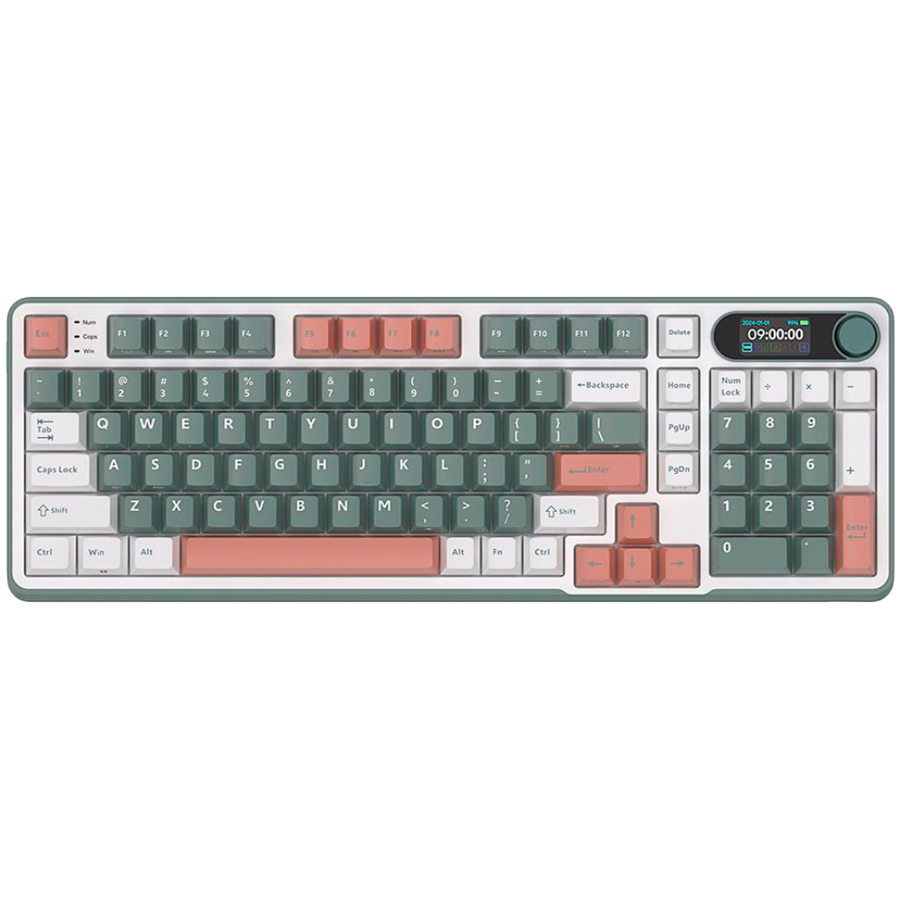 Gaming tipkovnica ROYAL KLUDGE RK-S98 (Camping Green, Brown Switch, US)-0