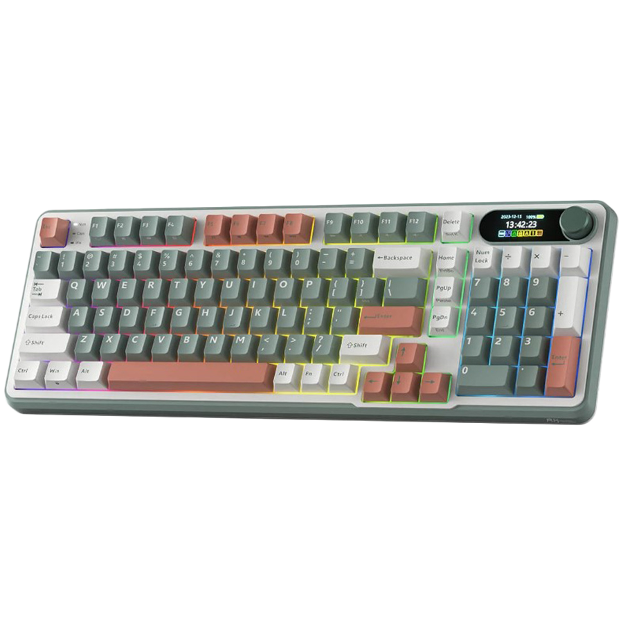 Gaming tipkovnica ROYAL KLUDGE RK-S98 (Camping Green, Brown Switch, US)-1