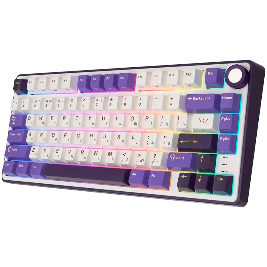 Gaming tipkovnica ROYAL KLUDGE R75 (Blackberry Mousse, Brown Switch, US)-1