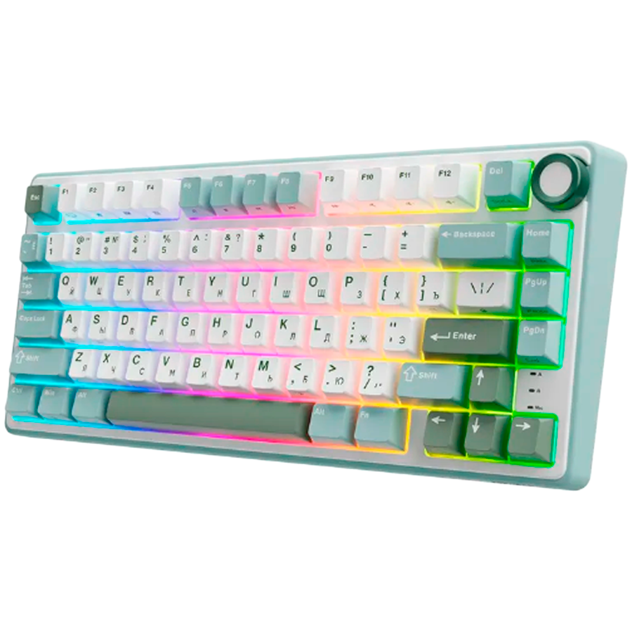 Gaming tipkovnica ROYAL KLUDGE R75 (Sky Cyan, Brown Switch, US)-1