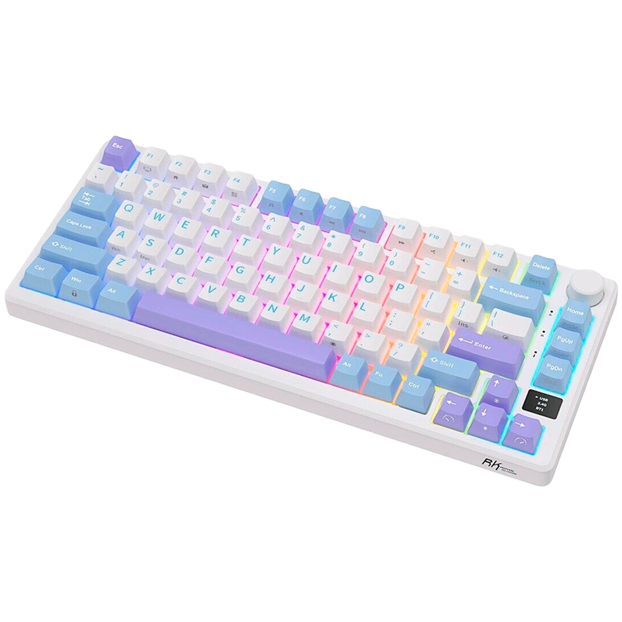 Bežična mehanička tipkovnica ROYAL KLUDGE RK-M75 (Taro Milk, Brown Switch, US)-1