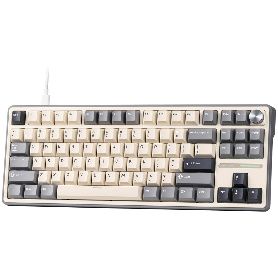 Gaming tipkovnica ROYAL KLUDGE R87 Pro (Half Grey, Brown Switch)-1