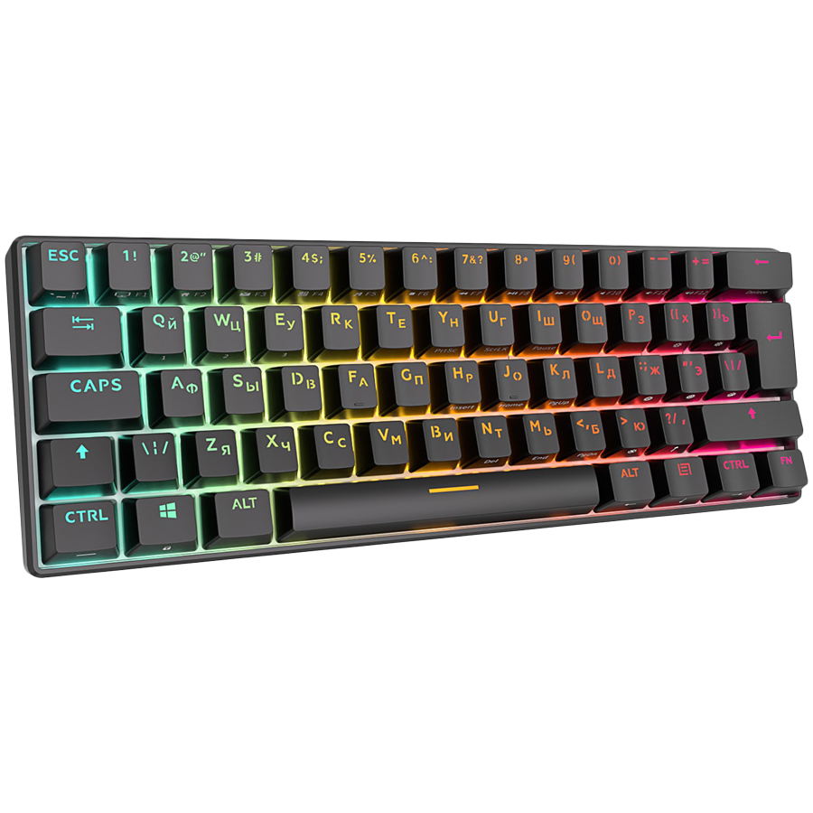 Mehanička tipkovnica ROYAL KLUDGE RK61 (60%, bežična, Red Switch, crna)-1