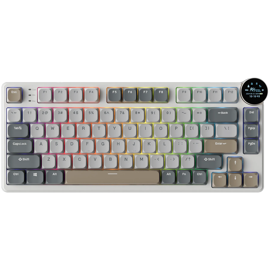 Gaming tipkovnica ROYAL KLUDGE RK N80 (Pearly Dawn, Brown Switch, US)-0