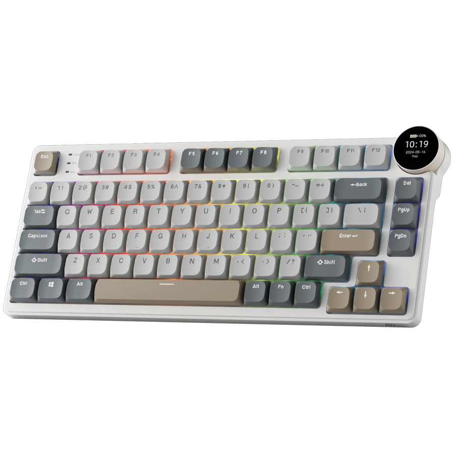 Gaming tipkovnica ROYAL KLUDGE RK N80 (Pearly Dawn, Brown Switch, US)-1