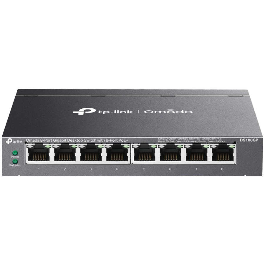Switch TP-LINK DS108GP 8-Port Gigabit PoE+