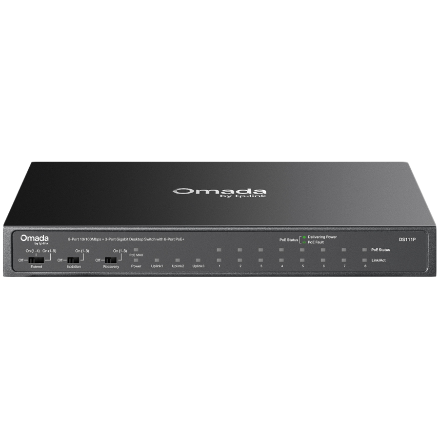 Switch TP-LINK DS111P 8-Port 10/100Mbps + 3-Port Gigabit-0