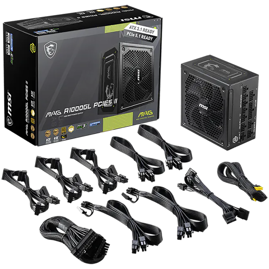 Napajanje MSI MAG A1000GL PCIE5 II 1000W 80+ Gold-2