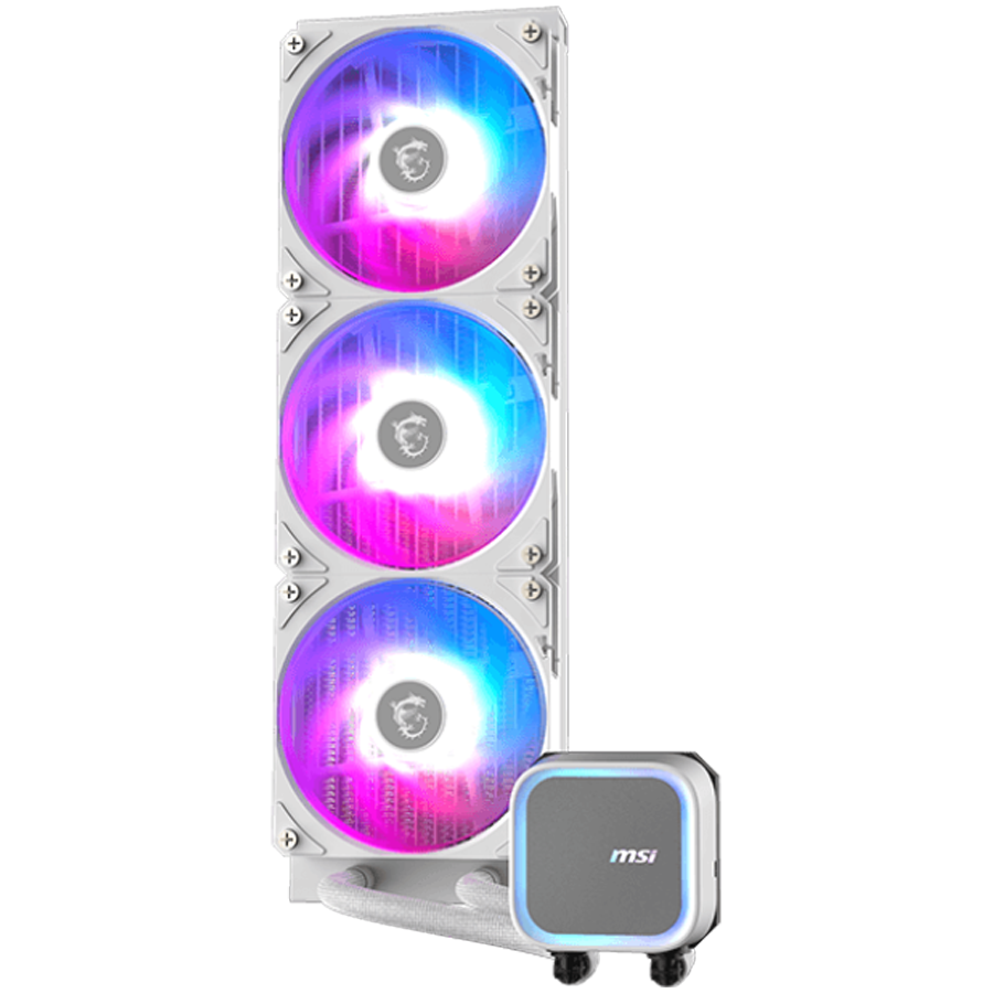 Hladnjak MSI MAG CORELIQUID A13 360 WHITE (3x120mm, ARGB, Intel LGA 1700/1851, AMD AM5/AM4)-1
