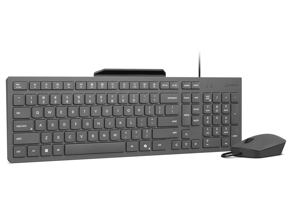 Tipkovnica i miš LENOVO 310 USB-A Wired Combo, US English (GX31R09775) – internacionalna non HR tipkovnica