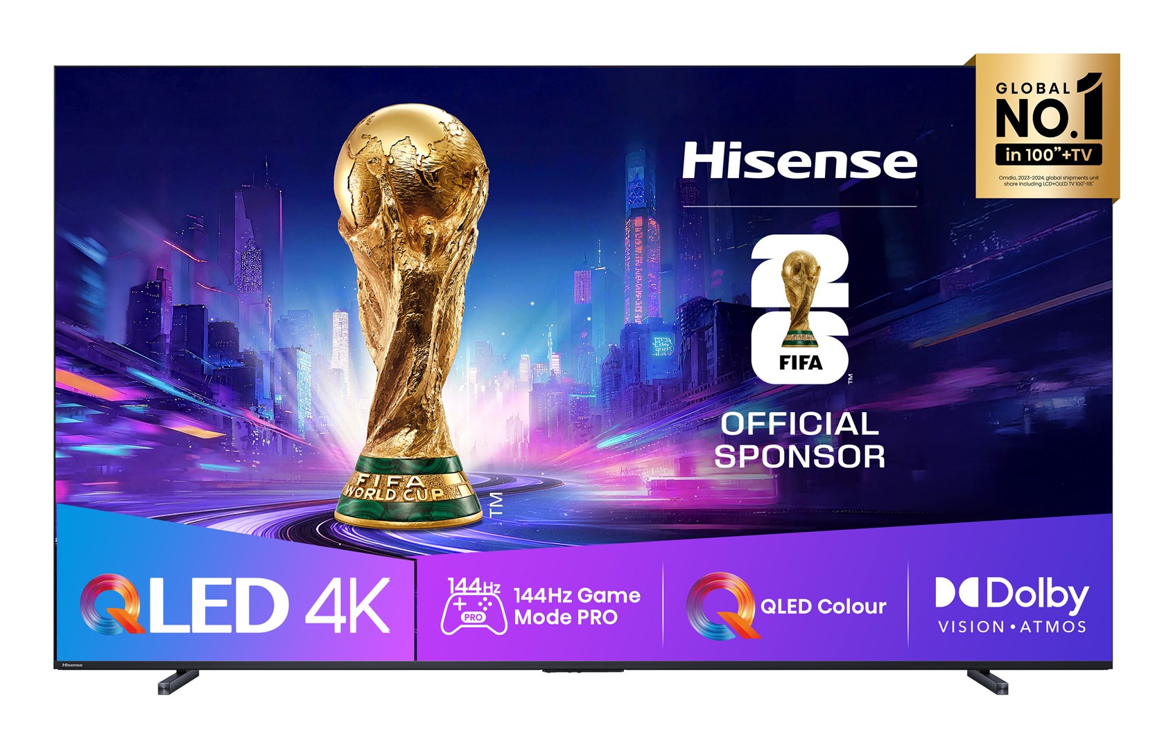 TV HISENSE 100E7Q PRO (2.54 m, 4K Ultra HD, Smart TV, Wi-Fi)-0