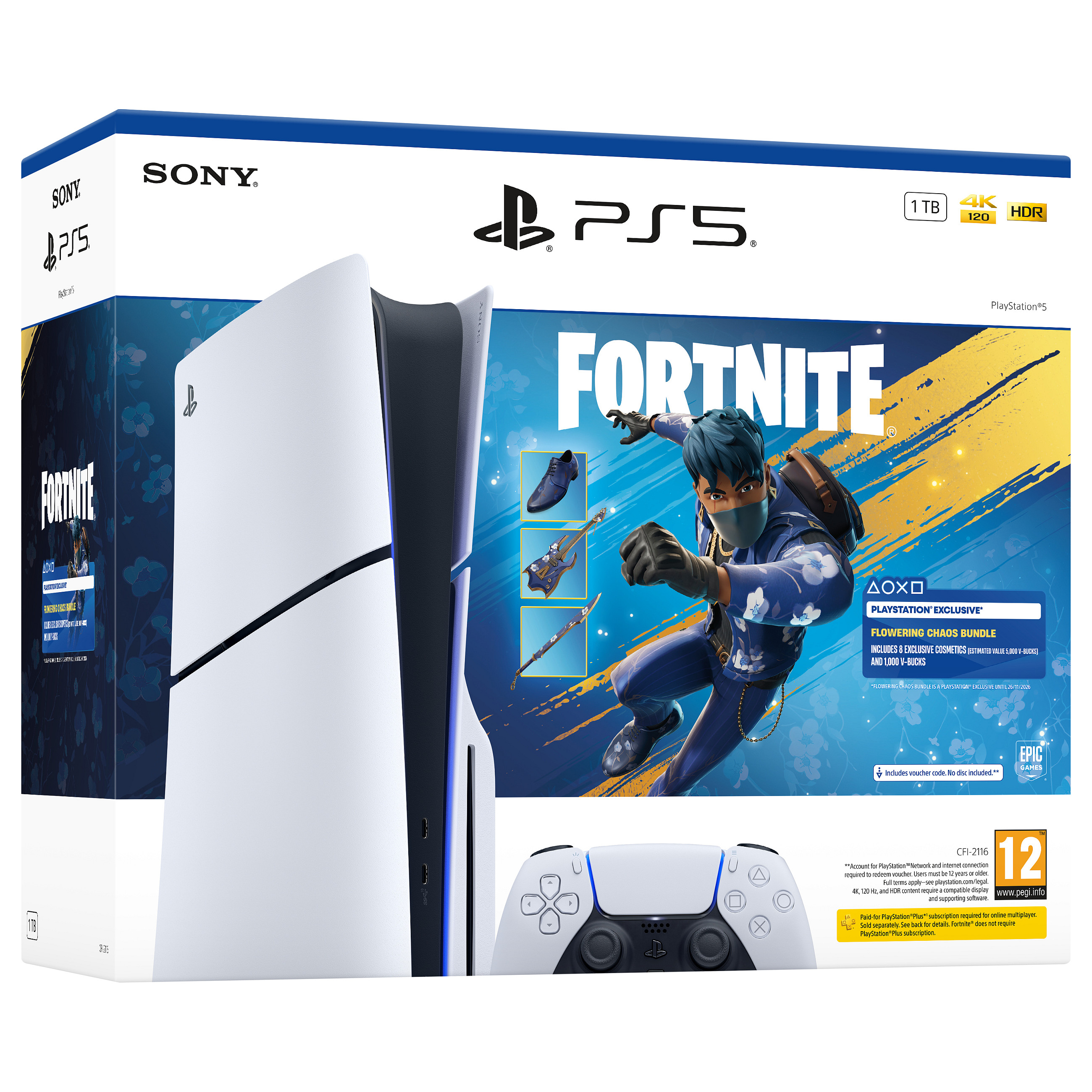 Sony PlayStation 5 Slim Console + Fortnite Blooming Chaos