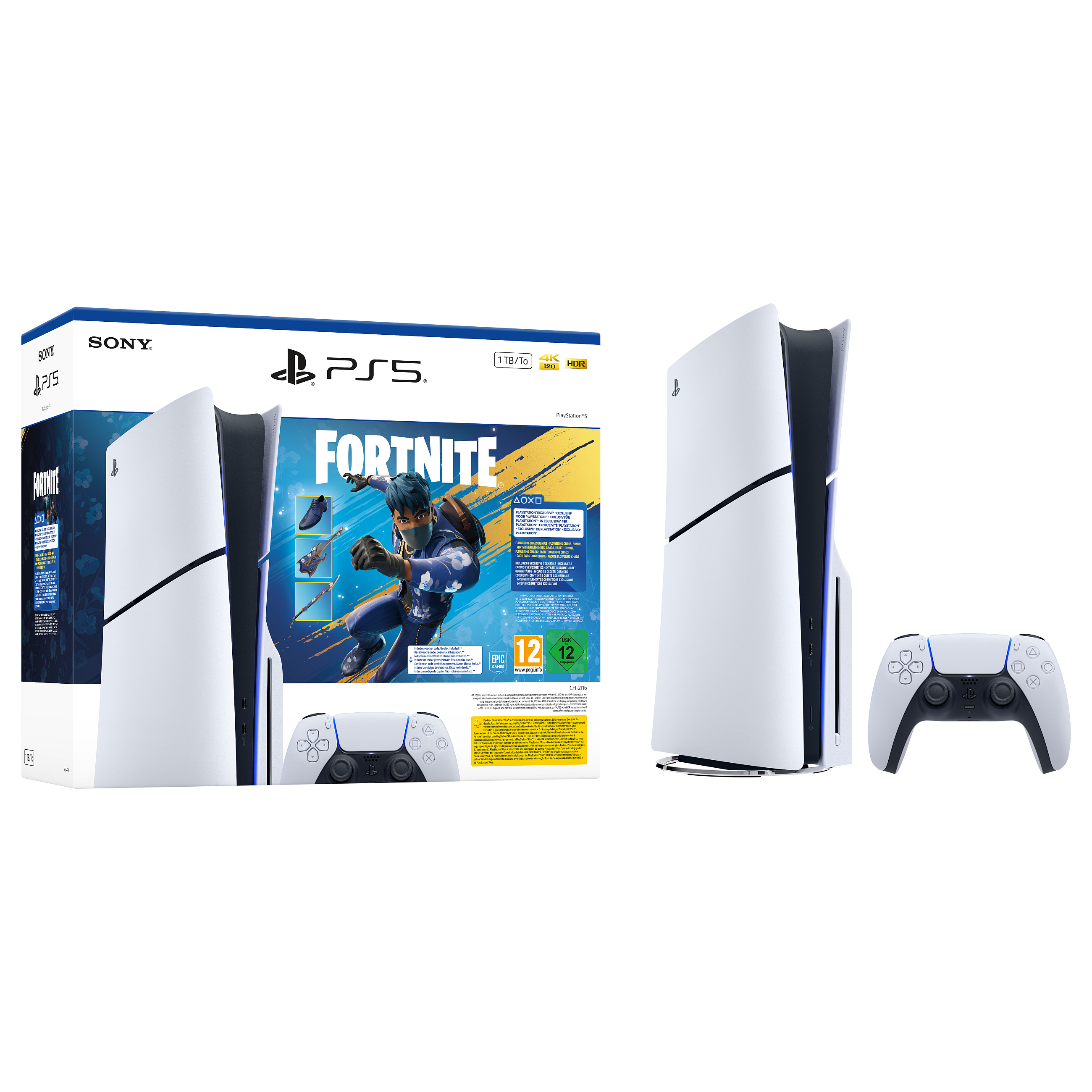 Sony PlayStation 5 Slim Console + Fortnite Blooming Chaos-2