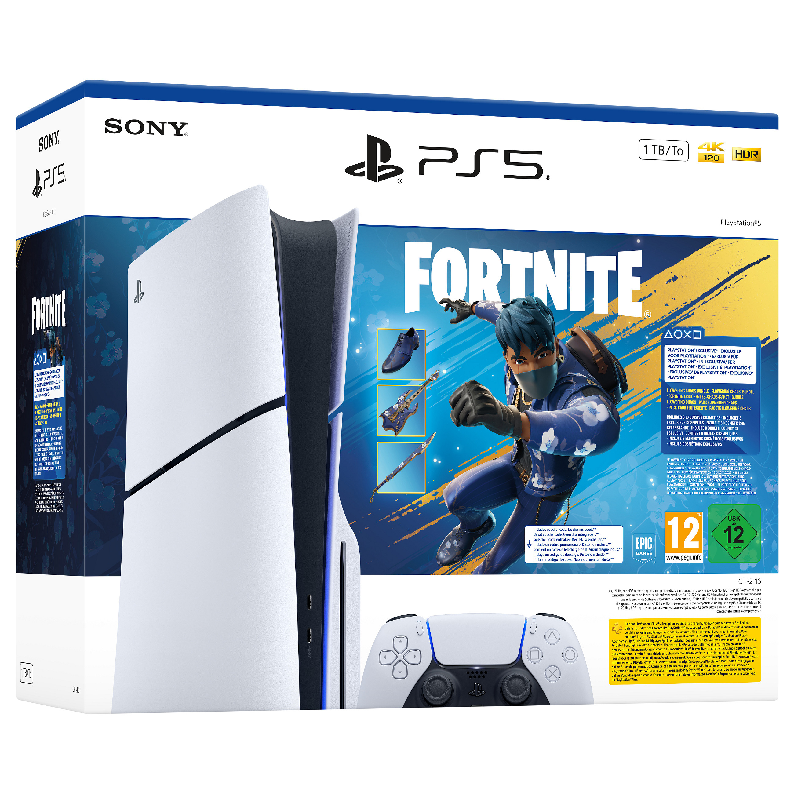 Sony PlayStation 5 Slim Console + Fortnite Blooming Chaos-3